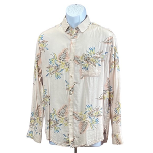 Men’s Mufti Tropical Floral Print Button‎ Up Shirt
